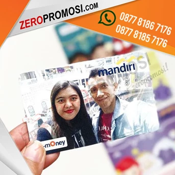 Gift Souvenir Ulang Tahun Kartu E-money Mandiri Bisa Custom Printing