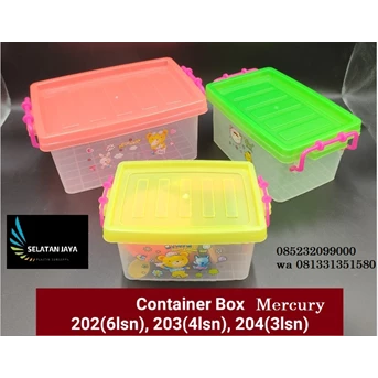 box container plastik merk mercury 202