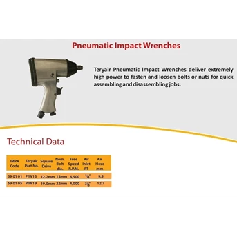 air impact wrench 19 mm - piw 19 - impa 59 01 05 - air inlet 3/8 inci-2