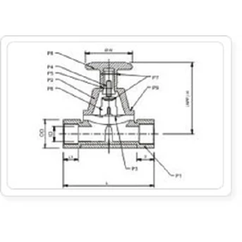 diaphragm valve pp 1 inci bspt thread - 25 mm drat bspt-3