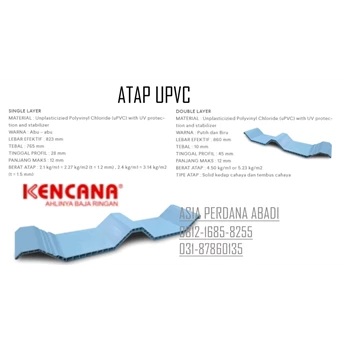 Atap UPVC merk Kencana Surabaya