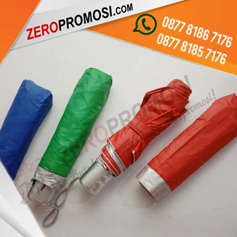 souvenir payung promosi lipat 3 sarung kain (l3 002) dengan lapis sil-2