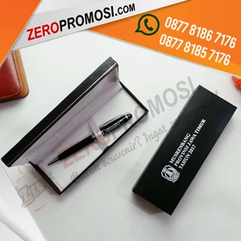 packaging souvenir pulpen promosi hard case premium custom logo murah