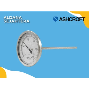 ashcroft bimetal industrial thermometer 0-250f (30ei60r060 0/250f)-1