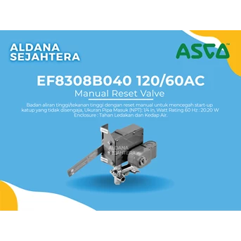 asco manual reset valve (ef8308b040 120/60ac)