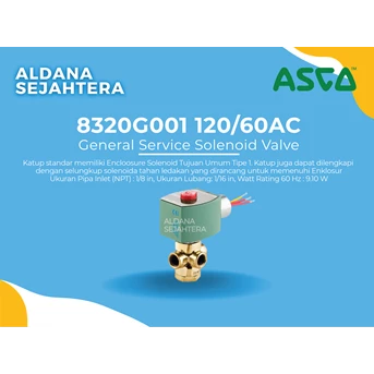 asco general service solenoid valve (8320g001 120/60ac)
