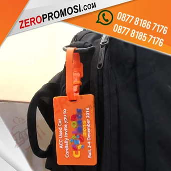 souvenir label bagasi karet gelang promosi – luggage tag termurah-1