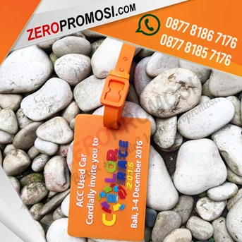souvenir label bagasi karet gelang promosi – luggage tag termurah-2