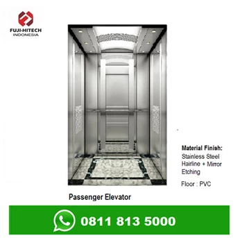Lift Gedung - Passenger Elevator merk FUJI HITECH di Balikpapan.