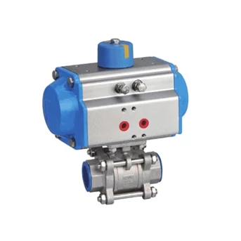 Ball Valve Screw End Connection Complete With Pneumatic Actuator