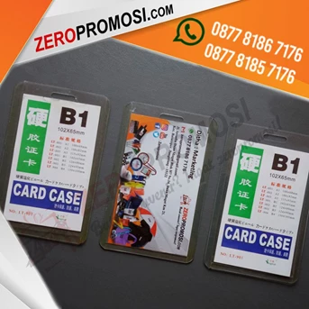 sedia casing id card holder plastik b1 murah untuk souvenir