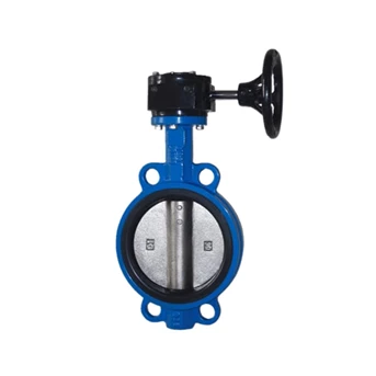 butterfly valve wafer universal type gear operated