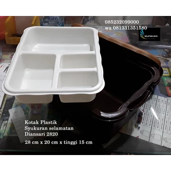 box kotak makan plastik syukuran samir ds 2820-1