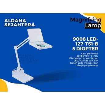 magnifying lamp 9008 led-127-ts1-b - 5 diopter