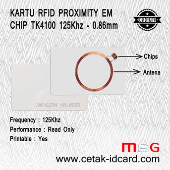 kartu rfid proximity em tk4100 asli
