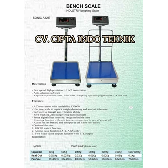 bench scale type a12e brand sayaki-1