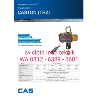 Crane Scale Caston THZ Brand CAS