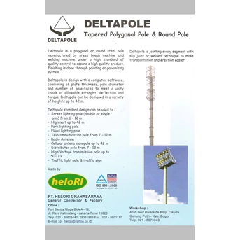 tower monopole tower sst selular telekomunikasi bts, sutet tiang lampu-2