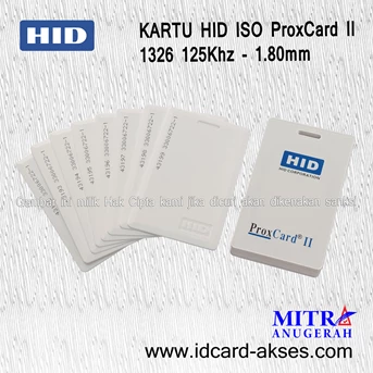 kartu proximity hid proxcard ii 1326-1.8 mm (asli)