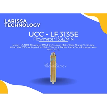 UCC - LF3135E - FLOWMETER, 135L/ MIN