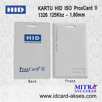 kartu proximity hid proxcard ii 1326-1.8 mm (asli)-1