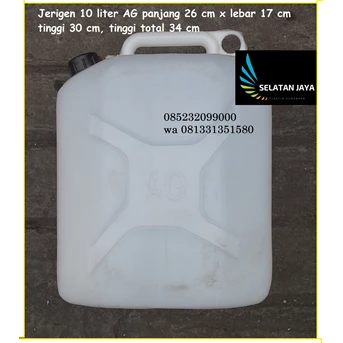 Jerigen plastik merk AG 10 liter