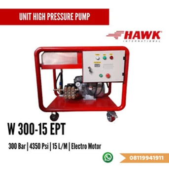 WATER JET PUMP HAWK PRESSURE 300 BAR 4350 PSI 15 LPM 1450 RPM
