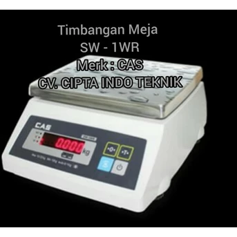 timbangan meja cas type sw 1 - wr - water proof-1