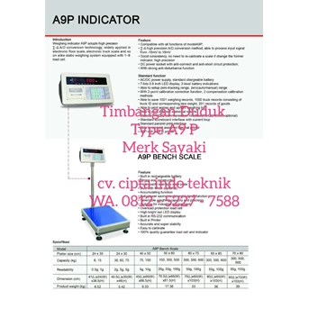 bench scale printer type a9p merk sayaki-1