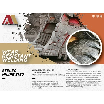 stelec hilife 3150 wear resistant welding
