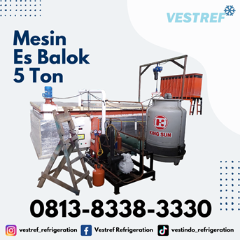 Mesin Es Balok Kapasitas 5 Ton