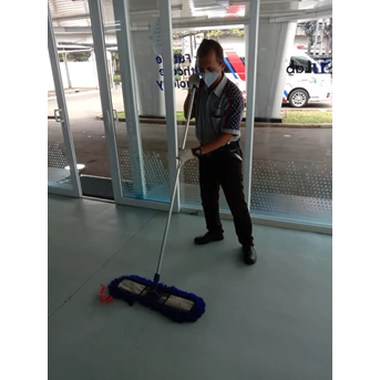 cleaning service mobile area lobby dalam swab fast lab tendean