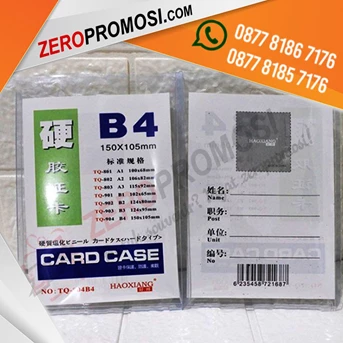 plastik mika id card case uk.b4 tempat tanda pengenal murah-5