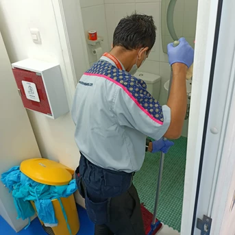 office boy/girl moping toilet staff only fashlab klinik