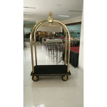 birdcage trolley gold