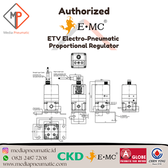 etv electro-pneumatic proportional regulator / air filter regulator-2