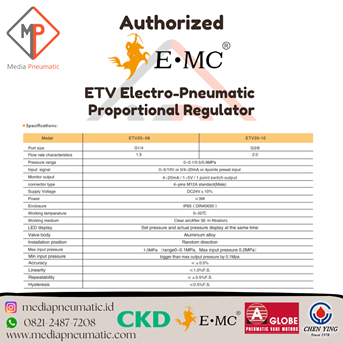 etv electro-pneumatic proportional regulator / air filter regulator-3