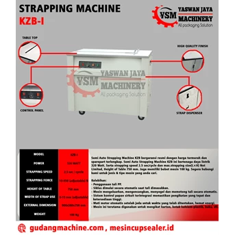 SEMI AUTOMATIC STRAPPING MACHINE KZB 1 mesin strapping