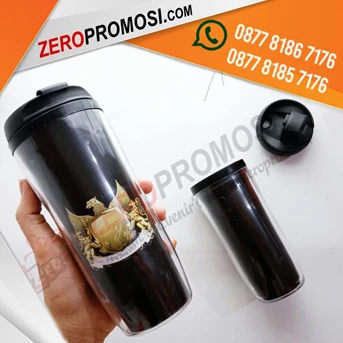 souvenir tumbler promosi botol minum starbucks insert paper hitam-4