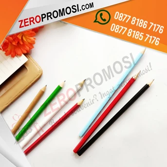produksi souvenir pernikahan pensil kayu segienam custom warna logo-3