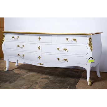 meja cabinet klasik modern mewah elegant kerajinan kayu-1