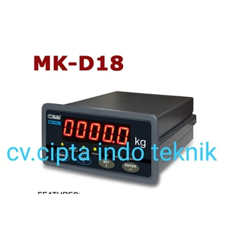 Indikator Timbangan MK Cells Type MK D - 18 + Analog Out put