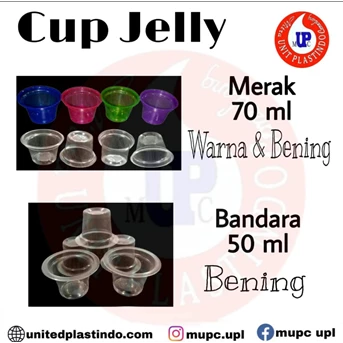 cup jelly merak 70 ml / gelas plastik / cup puding-1