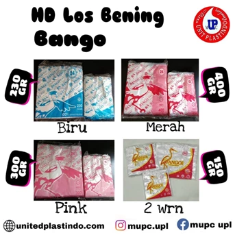 kantong bening bango pink / kresek bening / plastik transparan-1