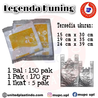 hd bening legenda kuning / plastik bening / kresek bening-1
