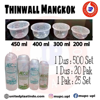 Thinwall Aeco Mangkok / Wadah Makanan / Food Container