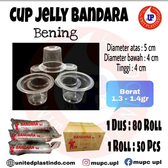 cup jelly bandara / gelas plastik / cup puding-1