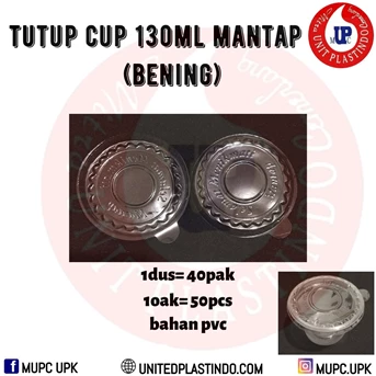 tutup cup 130ml mantap