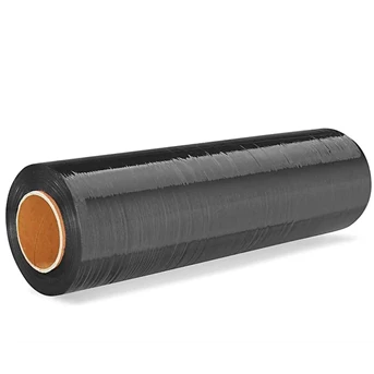 plastik wrapping warna hitam 200 meter 17 micron/plastik packing-1