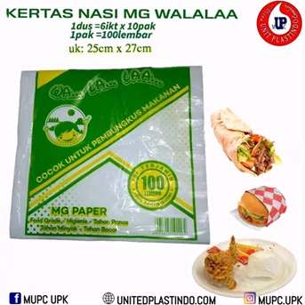 kertas nasi putih / mg paper walala